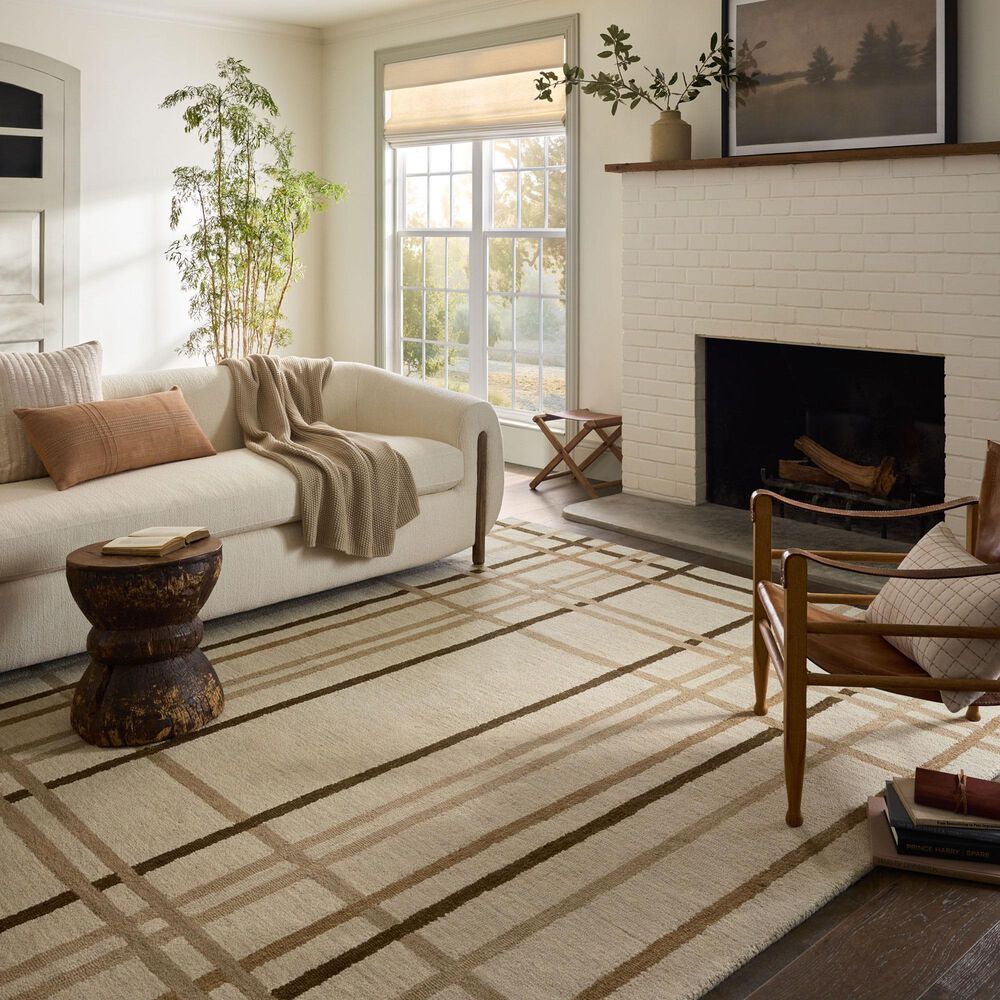 Magnolia Home Waylon Natural and Bark 5&#39; x 7&#39;6&quot; Area Rug, , large