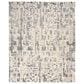 Nourison Silk Shadows 8"6" x 11"6" Ivory and Grey Area Rug, , large