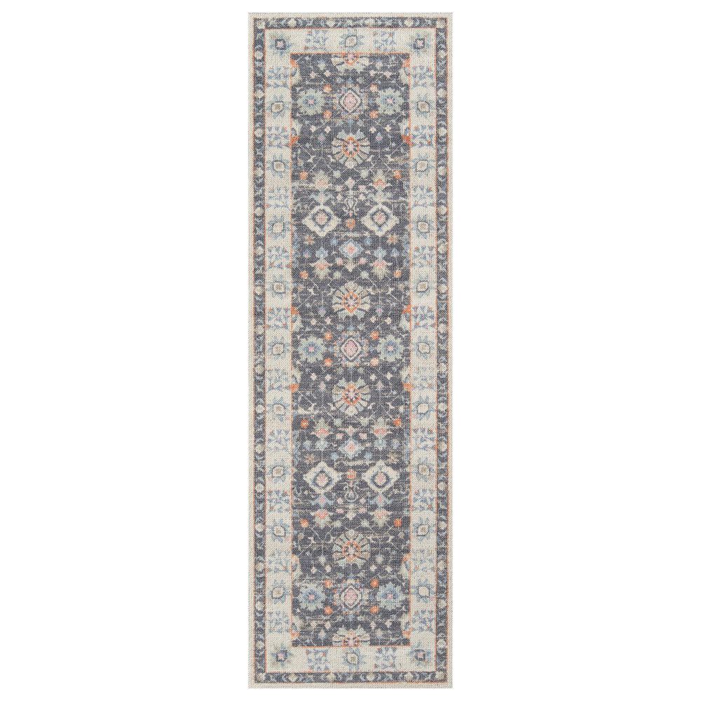 Momeni Anatolia ANA-8 2"3" x 7"6" Charcoal Runner, , large