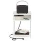 HOMLUX 19.7"3-Tier End Table in White, , large
