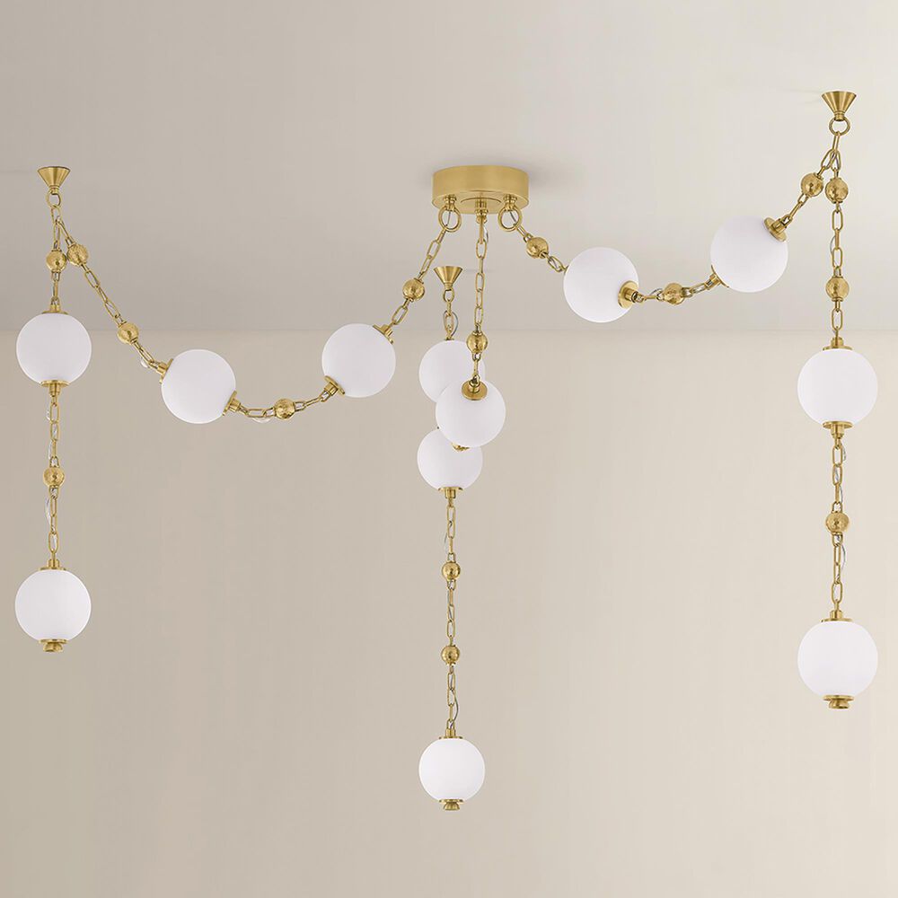 Troy Lighting Corda 12-Light Chandelier in Vintage Brass, , large