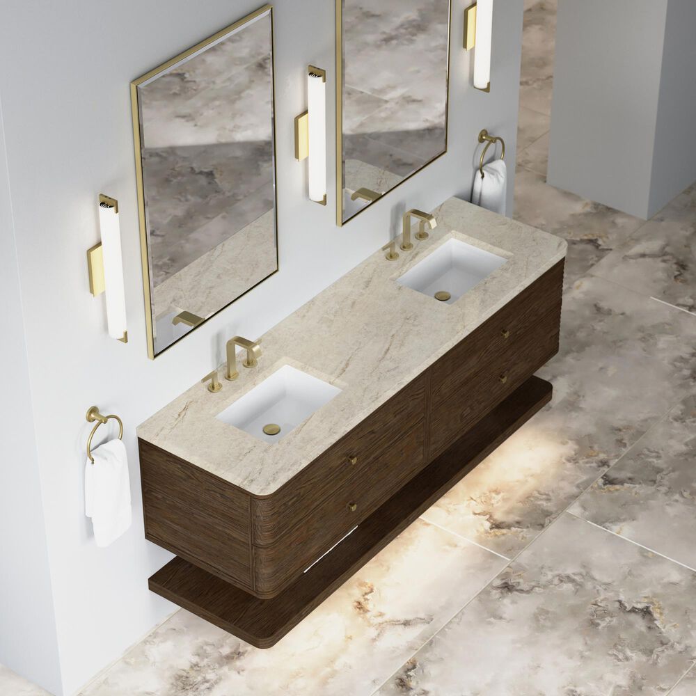 James Martin Allamari 72" Double Bathroom Vanity in Sable with 3 cm Tajnar Eclos Top and Rectangular Sinks, , large