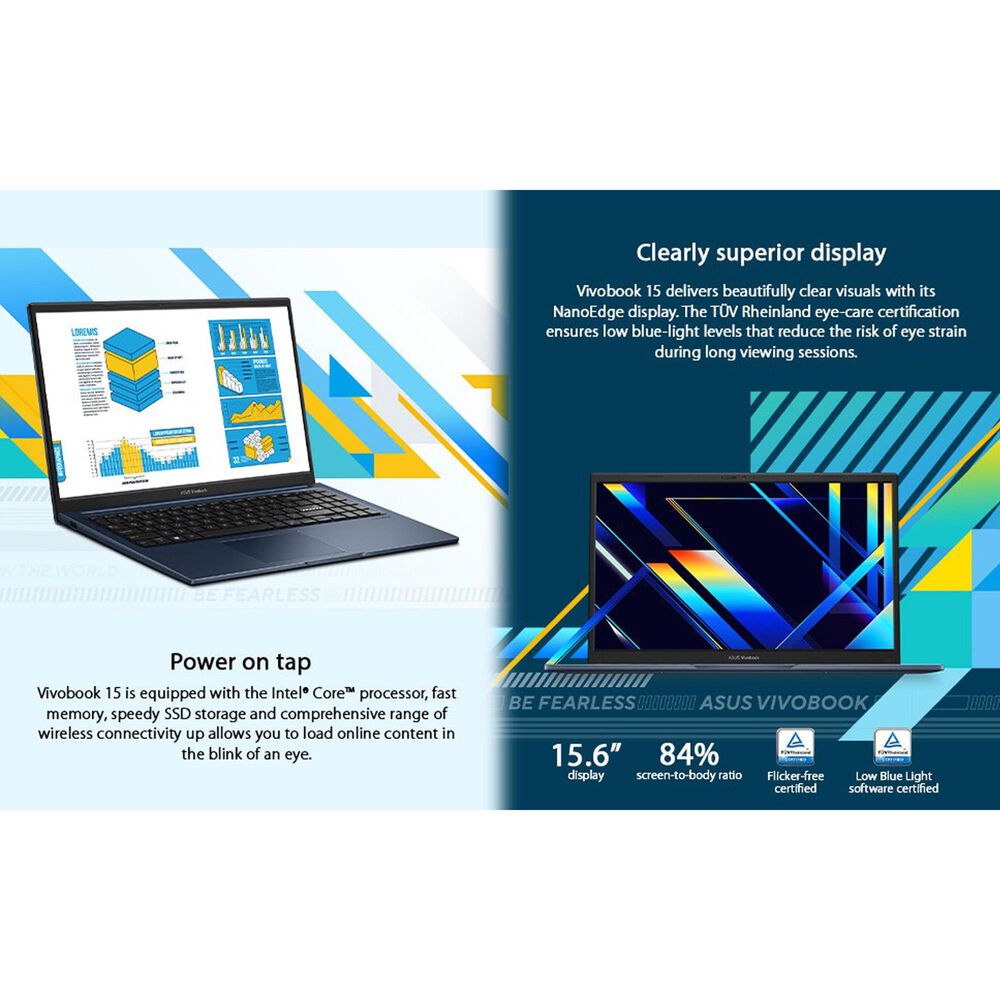 Acer Vivobook 15 15.6" Laptop | Intel Core i7 1355U - 16GB RAM - Intel Iris Xe Graphics - 1TB SSD in Quiet Blue, , large