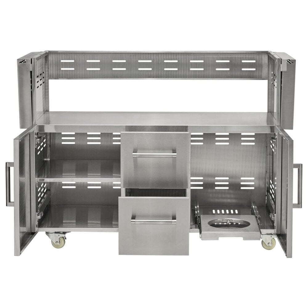 Coyote Outdoor 50&quot; Hybrid or Combo Grill Cart in Stainless Steel, , large