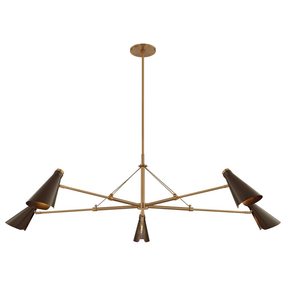 Troy Lighting Andersen 5-Light Chandelier in Patina Brass and Bronze, , large