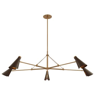 Troy Lighting Andersen 5-Light Chandelier in Patina Brass and Bronze, , large