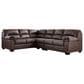 Ashley WillowBend 3-Piece Sectional with LAF Sofa in Umber, , large