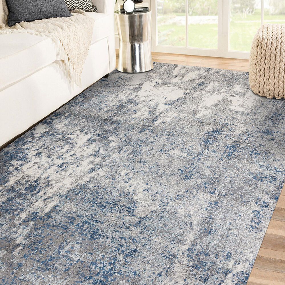 Amer Rugs Yasmin 5&#39;3&quot; x 7&#39;3&quot; Light Blue Area Rug, , large