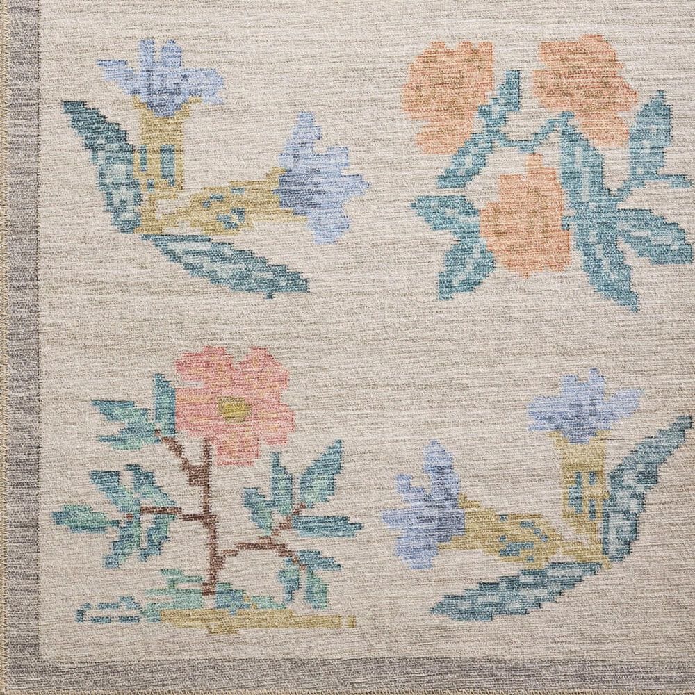 Rifle Paper Co. x Loloi Rosa Hawthorne 5&#39; x 7&#39;6&quot; Cream Area Rug, , large