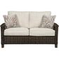 Ashley Paradise Trail Loveseat in Medium Brown, , large