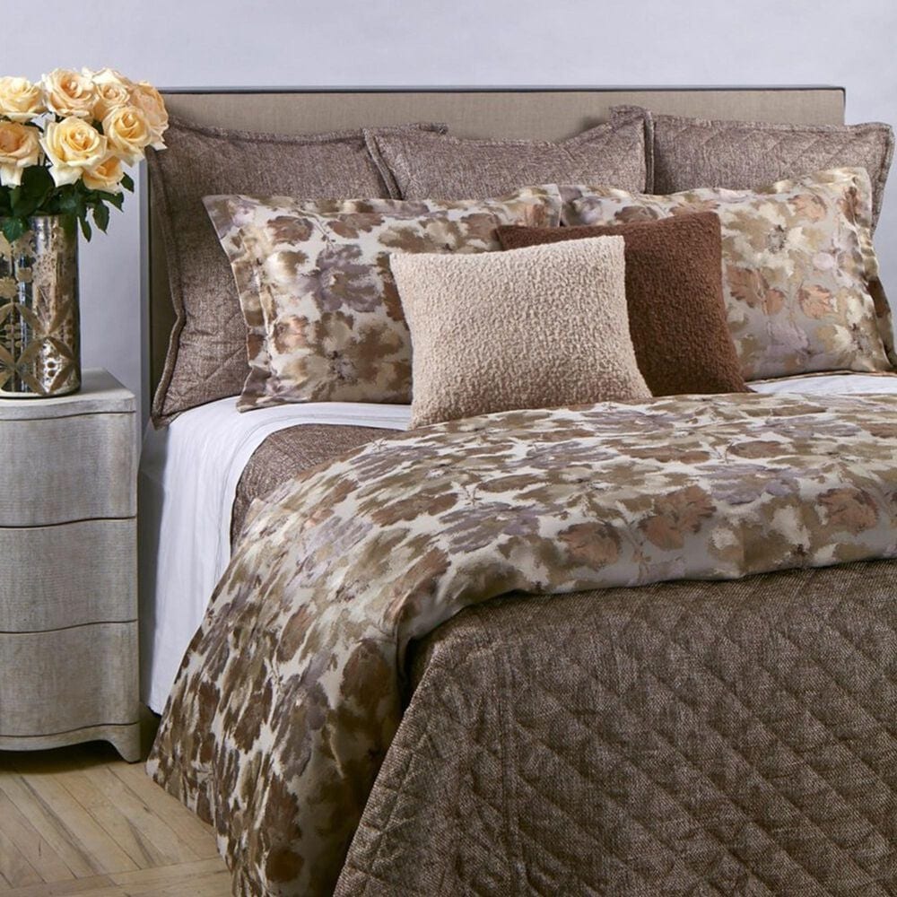 Ann Gish Smokey Floral 3-Piece King Duvet Set in Taupe, , large