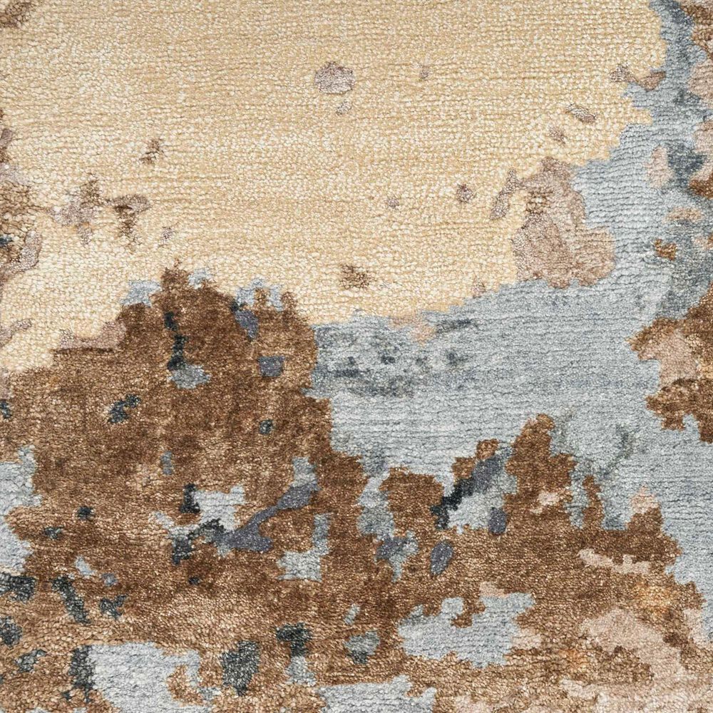 Nourison Silk Shadows 2&#39; x 3&#39; Beige and Blue Area Rug, , large