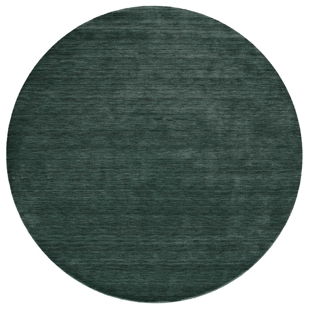 Feizy Luna Green 10" Round Area Rug, , large