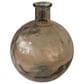 Maple and Jade Ribbed Decorative Vase in Tinted Brown, , large
