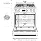 Monogram 30" Dual-Fuel Professional Range with 4 Burners in Stainless Steel, , large