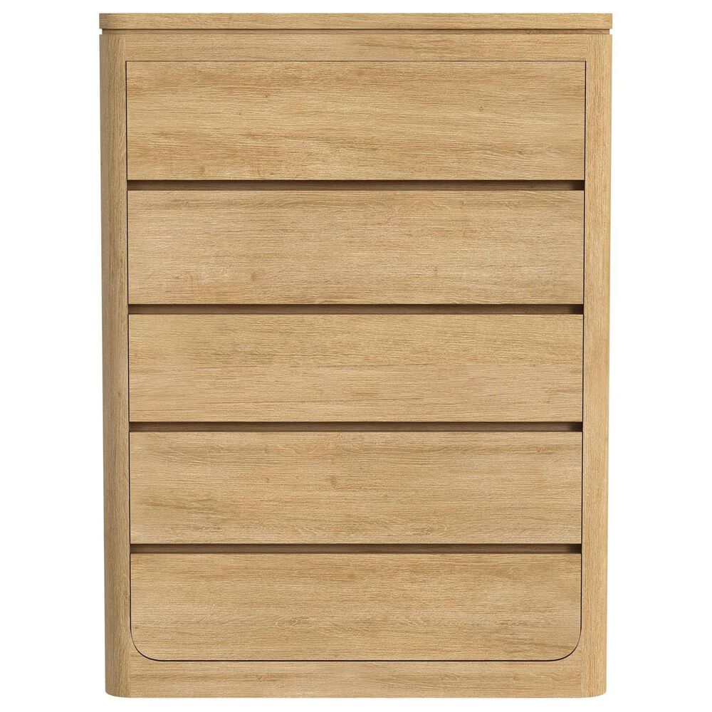 Mayberry Hill Rosalie 5 Piece King Panel Bedroom Set in Natural, , large