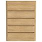 Mayberry Hill Rosalie 5 Piece King Panel Bedroom Set in Natural, , large