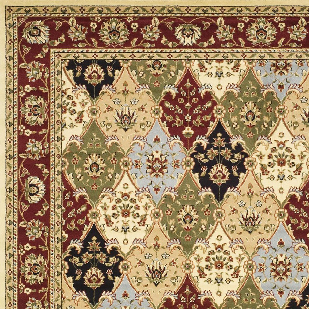 Safavieh Lyndhurst  2&#39;3&quot; x 12&#39; Multicolor and Red Runner, , large