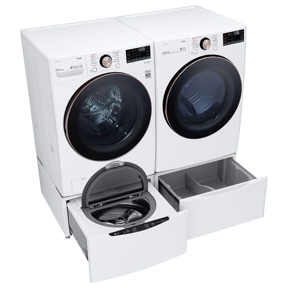 LG 7.4 Cu. Ft. Front Load Electric Dryer with TurboSteam in White, , large