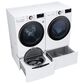 LG 7.4 Cu. Ft. Front Load Electric Dryer with TurboSteam in White, , large