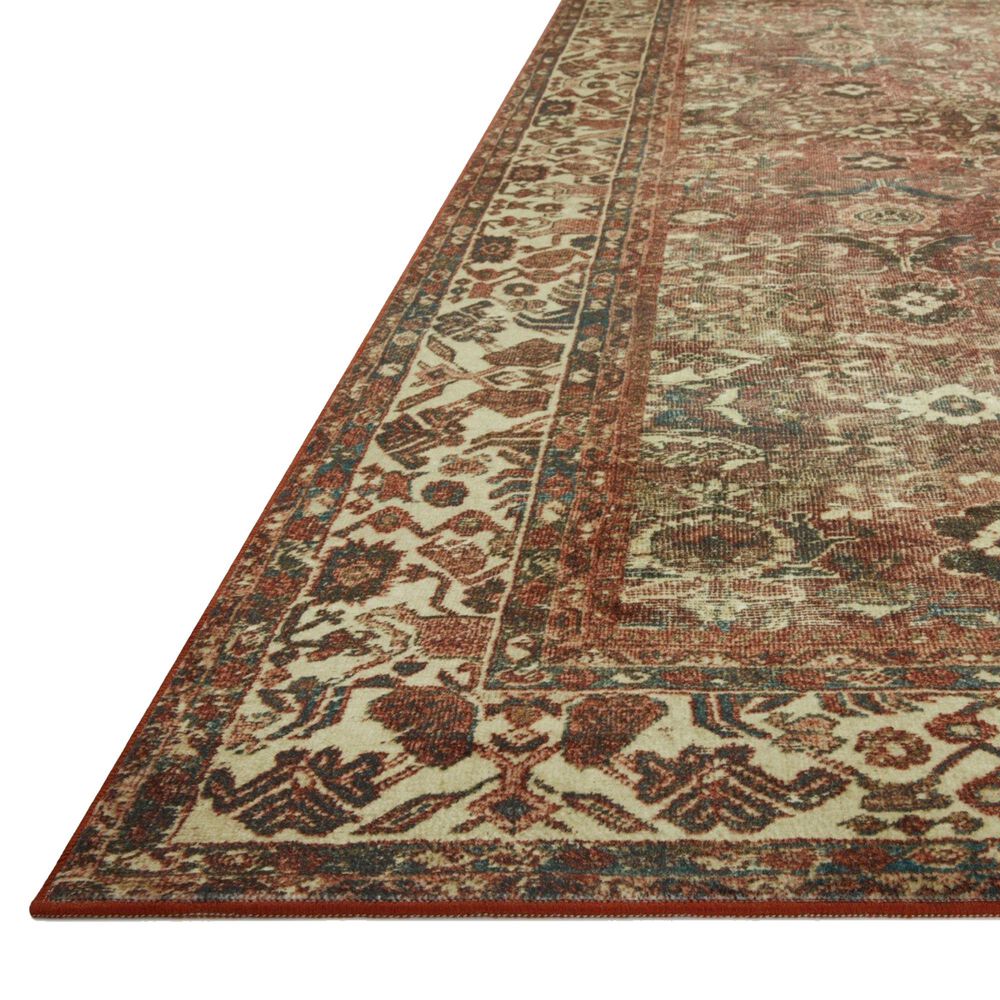 Magnolia Home Banks 2&#39; x 5&#39; Brick and Ivory Area Rug, , large