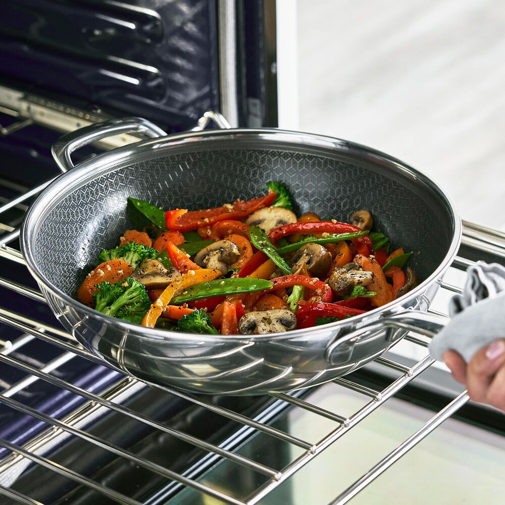 Green Pan Spectra 12" Wok with Lid in Stainless Steel, , large