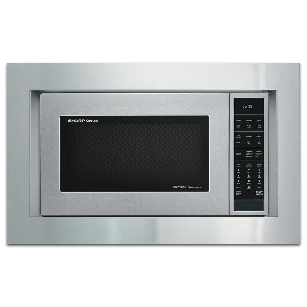 Sharp 30&quot; Trim Kit for Built-In Microwave Oven in Stainless Steel, , large