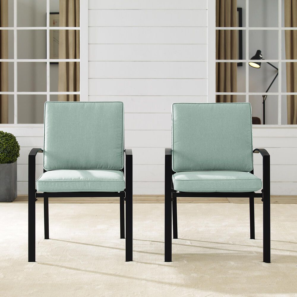 Crosley Furniture Kaplan 2-Piece Patio Chair Set in Mist, , large