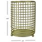 Home Basics Halo Cutlery Holder with Mesh Bottom in Gold Matte, , large