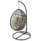 Noble House Layla Hanging Basket Chair and Stand in Multi-Brown, , large