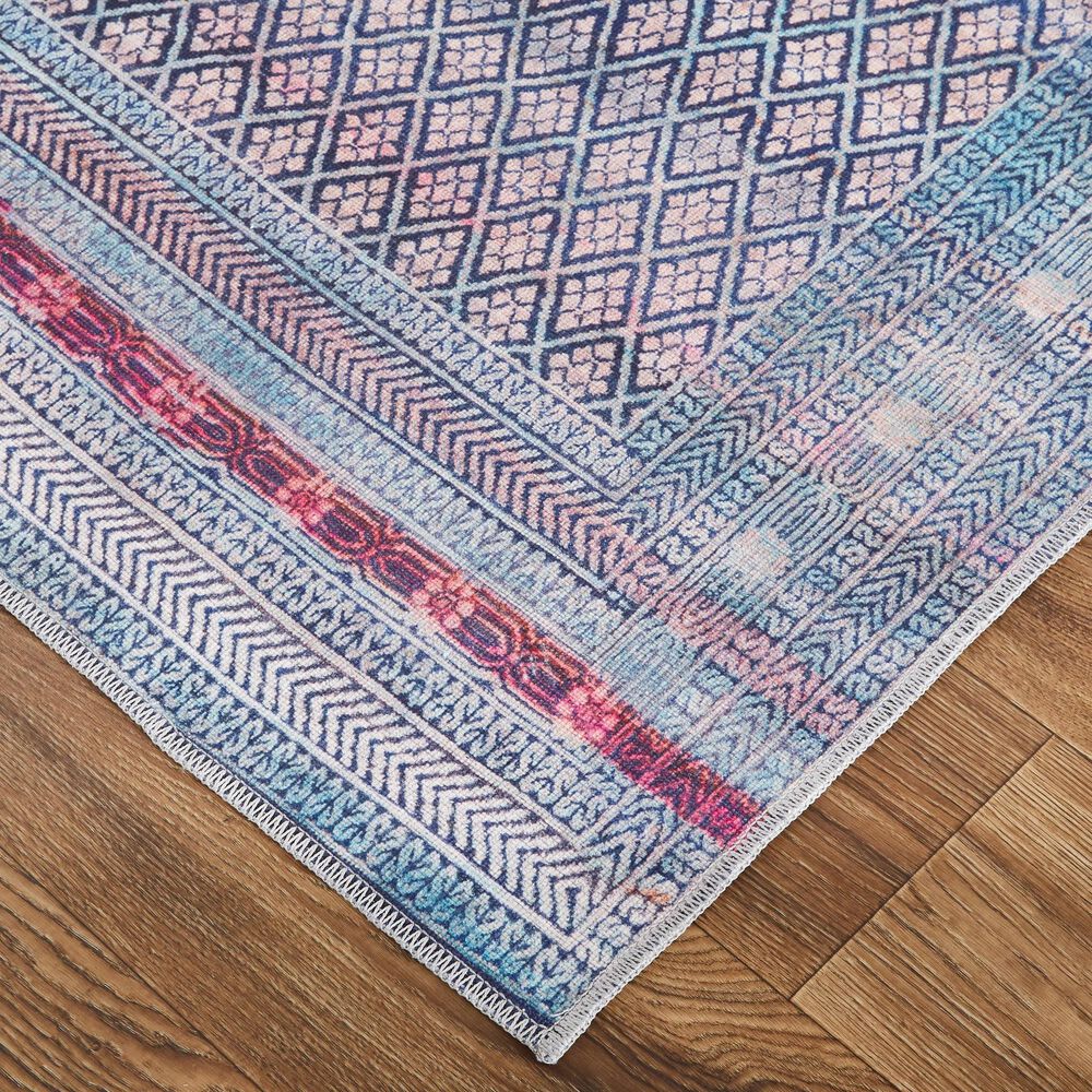 Feizy Voss 5&#39;3&quot; x 7&#39;6&quot; Aqua and Multicolor Area Rug, , large