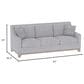 Emerald Home Furnishings Kora Stationary Sofa in River Sand, , large