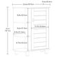RiverRidge Home Brookfield 1-Door Floor Cabinet with Side Shelves in White, , large