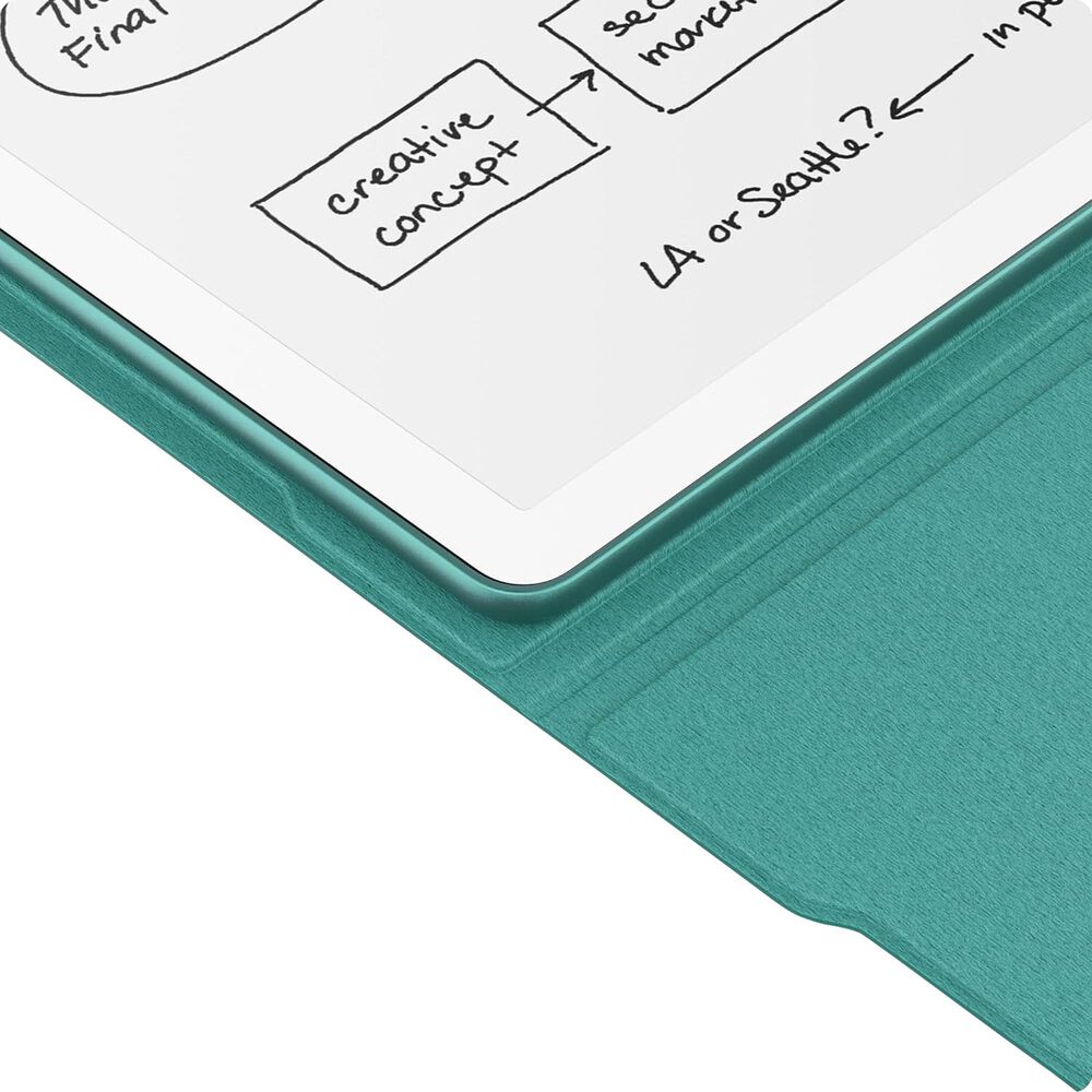 Amazon Plant-Based Leather Folio Cover with Magnetic Attach in Jade, , large