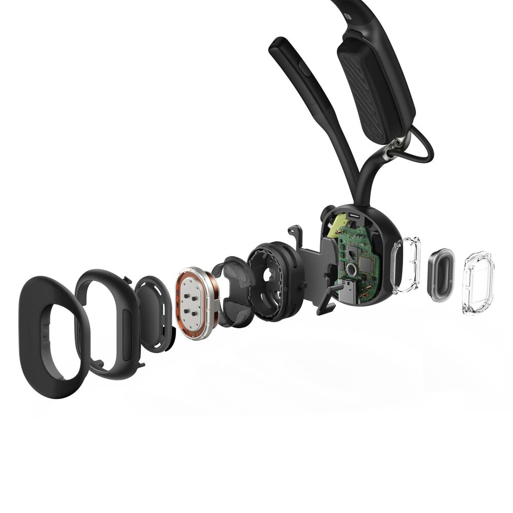 Shokz OpenMeet Bone Conduction Stereo Bluetooth Headset in Black, , large