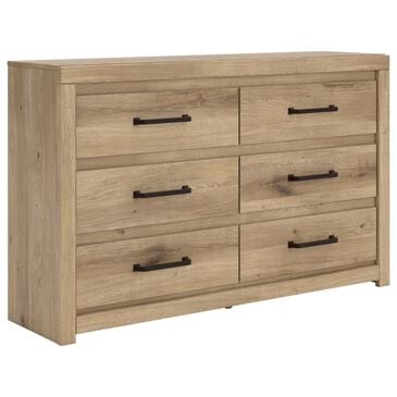 Ashley Brozmont 6-Drawer Dresser in Natural Brown, , large