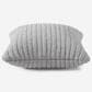 Sunday Citizen Snug Piped 20" Square Throw Pillow in Cloud Gray, , large