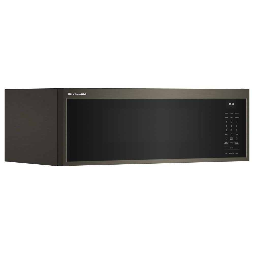 KitchenAid 1.1 Cu. Ft. Smart Low Profile Microwave Hood Combination with Dual Fan Ventilation in Black Stainless Finish, , large