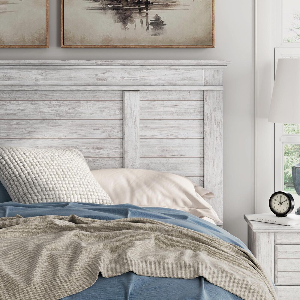 Ashley Makidern Queen Panel Bed in Whitewash, , large