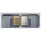 James Martin Vanities Breckenridge 60" Double Bathroom Vanity in Serenity Blue with 3 cm Carrara White Marble Top and Rectangular Sinks, , large