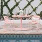 Hearth and Haven Santa Monica 3-Piece Outdoor Bistro Set in Coral, , large