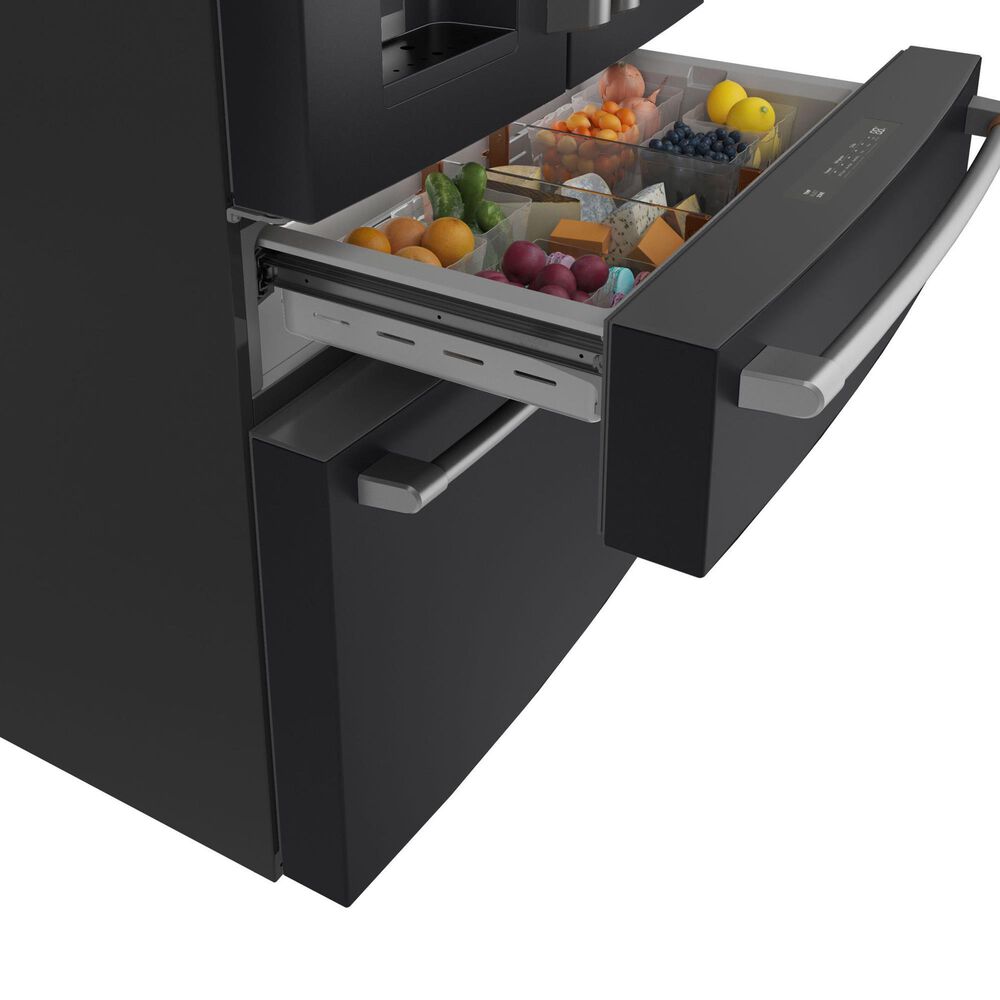 Cafe 22.3 Cu. Ft. 4-Door French Door Refrigerator in Matte Black, , large