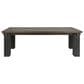 Classic Home Duncan 90" Dining Table in Suede Brown and Carbon Black - Table Only, , large