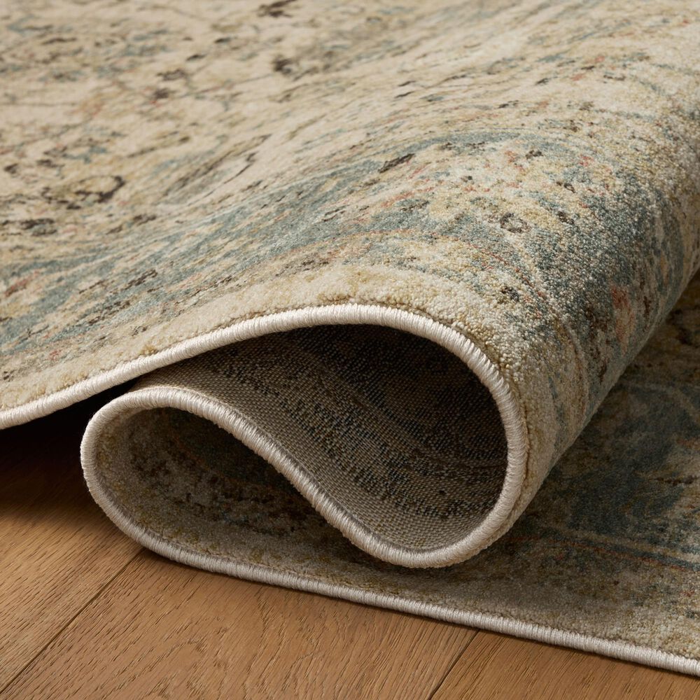 Loloi Briar Antique Ivory and Blue 13' x 15'9" Area Rug, , large