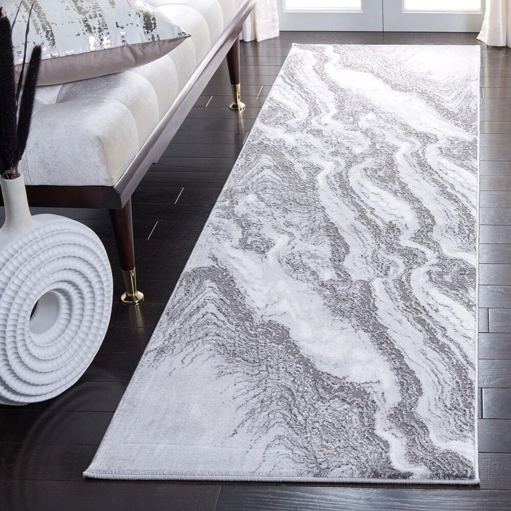 Safavieh Craft CFT844F 2&#39;3&quot; x 8&#39; Light Grey and Grey Runner, , large