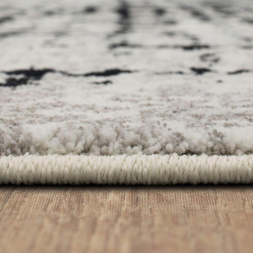 Karastan Epiphany Flux Screen  2&#39; x 3&#39; Alabaster Area Rug, , large