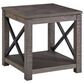Crystal City Dexter End Table in Driftwood, , large