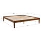 Linon Home Decor Polly King Platform Bed in Rich Walnut, , large