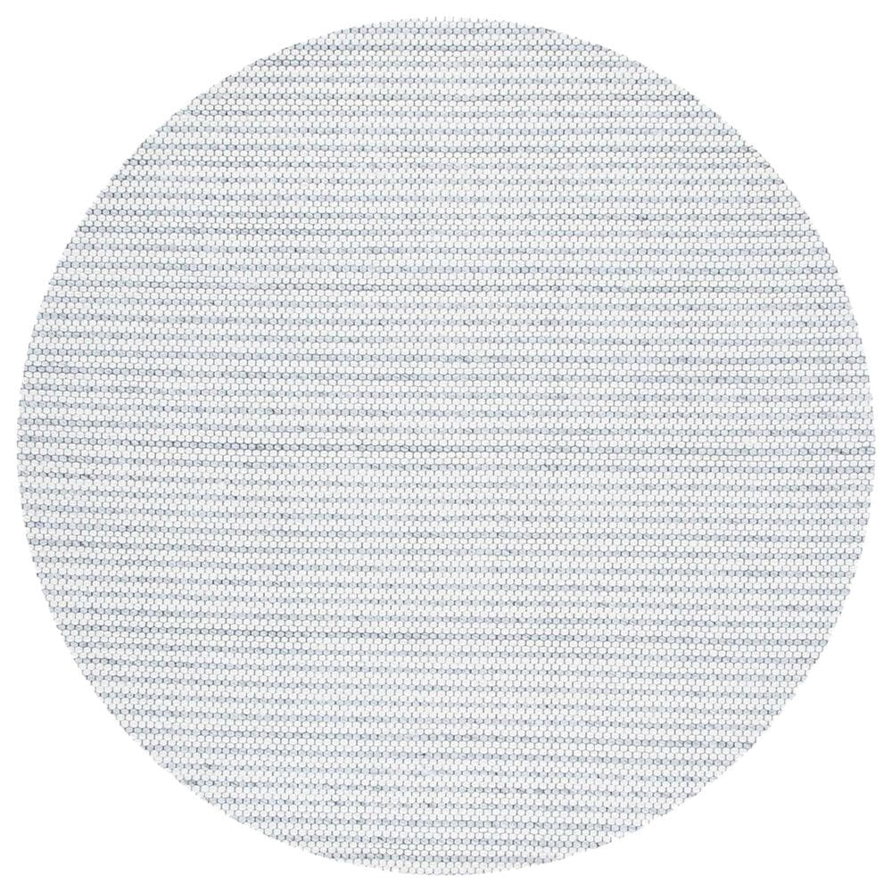 Safavieh Marbella 6" Round Light Grey and Ivory Area Rug, , large