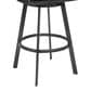 Blue River Dione 26" Swivel Counter Stool in Vintage Black, , large